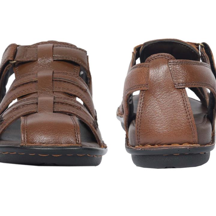 GLOBERS 21007 Sandle for Men | Zel pad Insole for Comfort | Modern Look with Straps | Comfortable ethnic look footwear for Men's