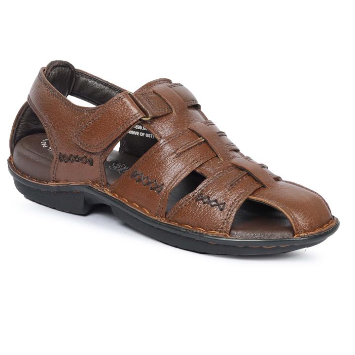 GLOBERS 21007 Sandle for Men | Zel pad Insole for Comfort | Modern Look with Straps | Comfortable ethnic look footwear for Men's